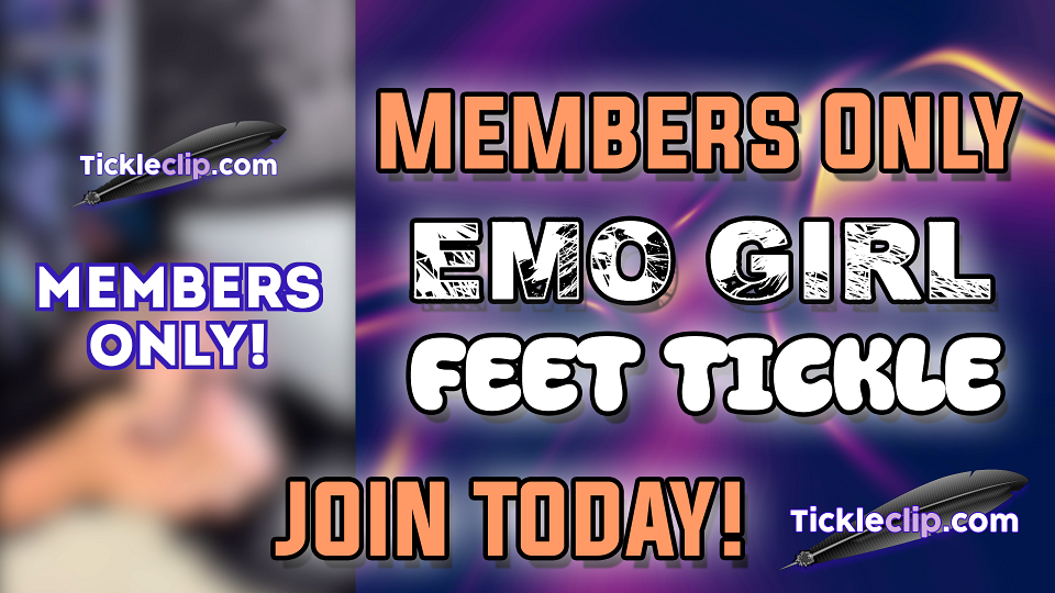 MEMBERS ONLY! Emo Girl BIG FEET Tickled!